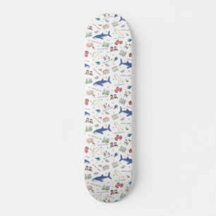 Skateboard Trouver le Motif blanc de Dory Cartoon
