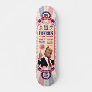 Skateboard Trump's Clown Show Circus - Design Poster vintage