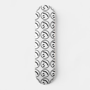 Skateboard ㋡ Tsu Kana Katakana Smiling Emoji / Emoticon