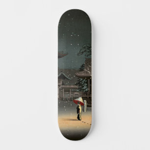 Skateboard Tsuchiya Koitsu - Neige au temple de Nezu