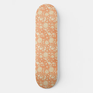 Skateboard Tulipe sauvage de William Morris, motif floral vin