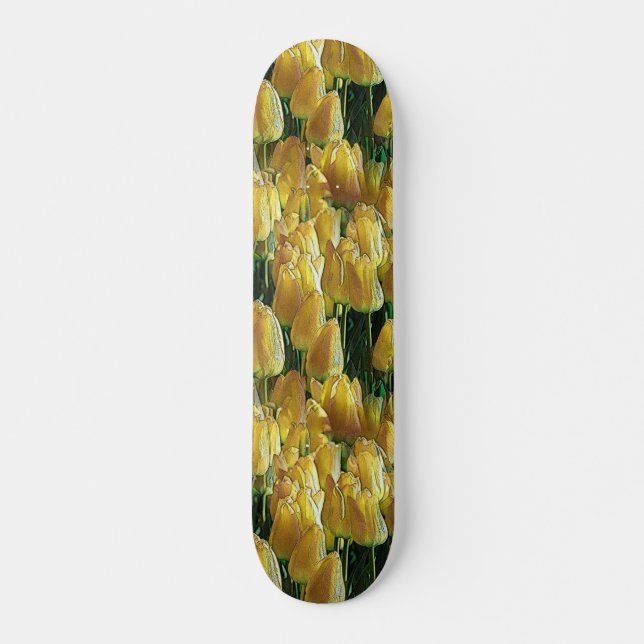 Skateboard Tulips Sunshine Yellow (Devant)
