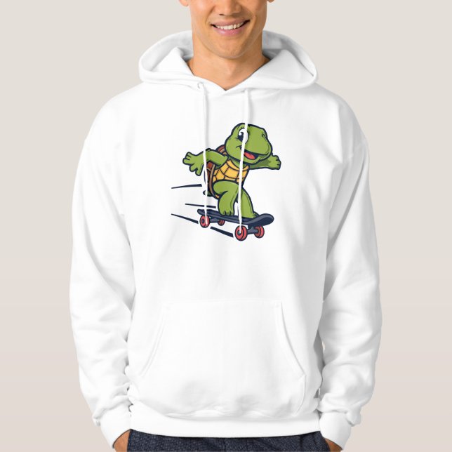 Skateboard Turtle Hoodie (Front)
