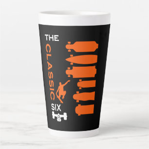 Skateboard Types Latte Mug
