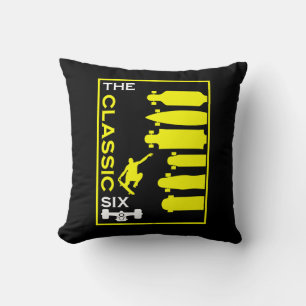 Skateboard Types Throw Pillow