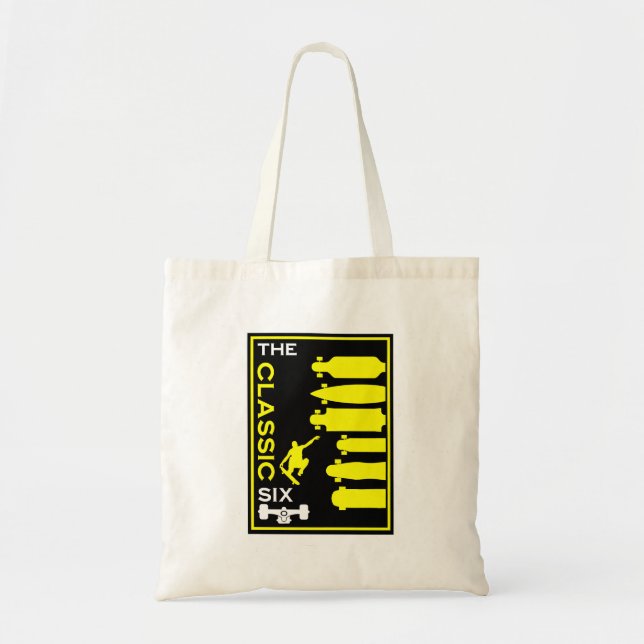 Skateboard Types Tote Bag (Front)