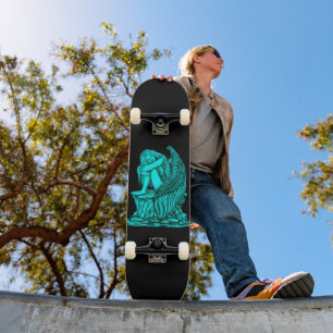 Skateboard Un ange endormi sur la pierre