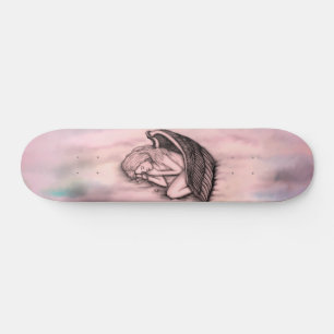 Skateboard Un Ange endormi sur les nuages des cieux