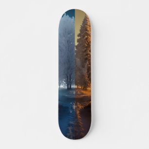Skateboard Un jour en hiver