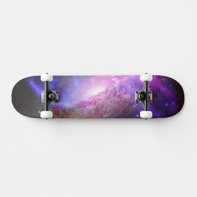Skateboard Un Spectacle De Lumière Galactique En Galaxie Spir (Horz)