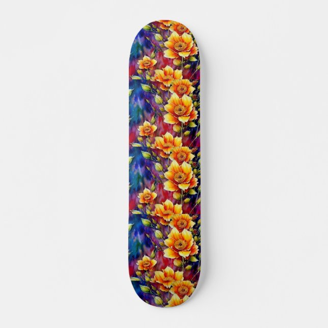 Skateboard Une belle symphonie de la nature Motif répétitif (Devant)