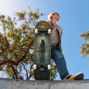 Skateboard Une femme dans un mystérieux tunnel