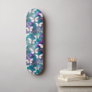 Skateboard Une série de papillons mystiques Design 1