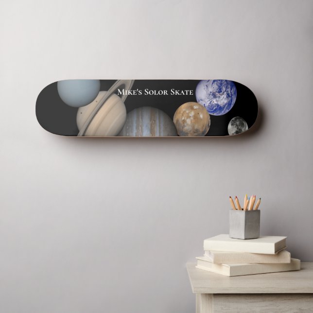 Skateboard Universal Solar System (Wall Art (Horz))