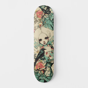Skateboard Urban Street Art Inspiré Gothique Girly Girl