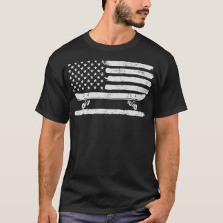 Skateboard USA American Skater  T-Shirt