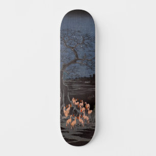 Skateboard Utagawa Hiroshige - Le réveillon du Nouvel An tire