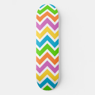 Skateboard Vague de couleurs arc-en-ciel