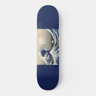 Skateboard vague de peinture artistique japonaise,