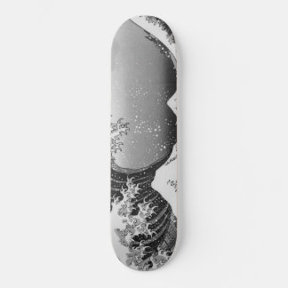 Skateboard vague de peinture artistique japonaise,