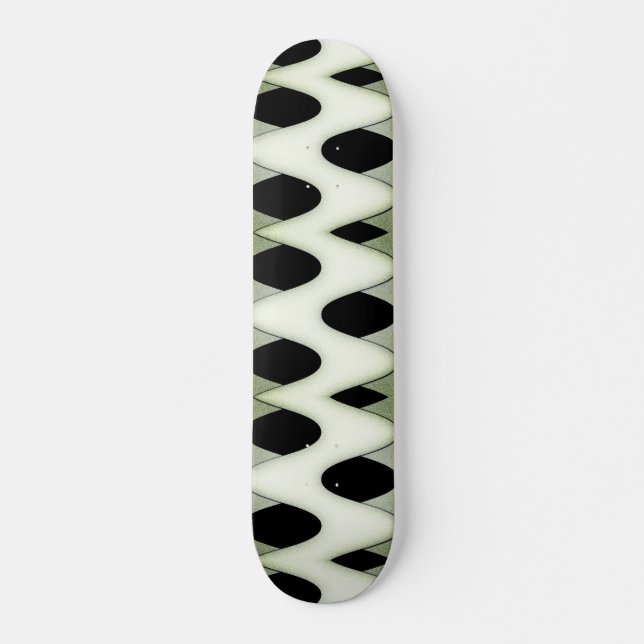 Skateboard Vagues fascinantes Créer Design moderne Vert (Devant)