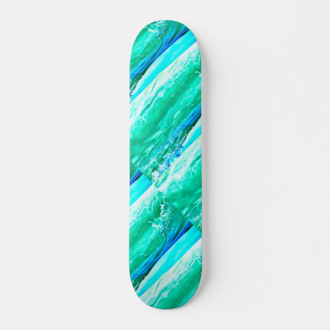 Skateboard vagues Maui bleu/vert Thunder_Cove (Devant)