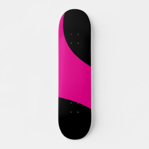 Skateboard Vagues simples en Magenta et noir