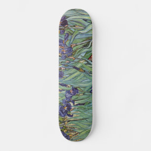 Skateboard Van Gogh Irises Peinture impressionniste