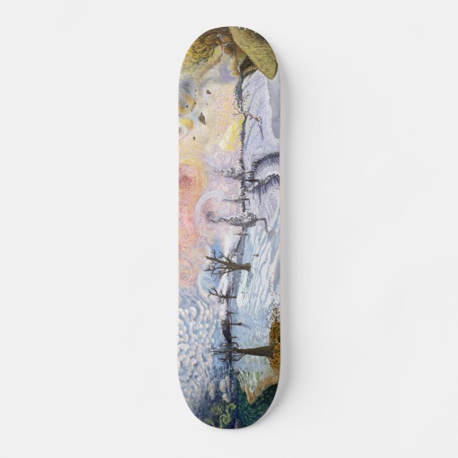Skateboard Van Gogh : Paysage d'hiver (Recto)