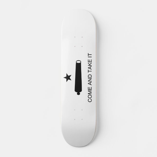 Skateboard Venez il falloir la bataille de drapeau du Texas (Recto)