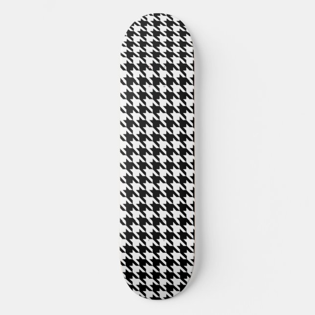 Skateboard Vérification de la position de base en noir et bla (Recto)
