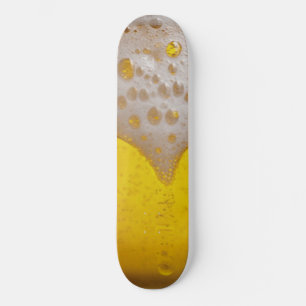 Skateboard Verre à bière avec bulles et mousse