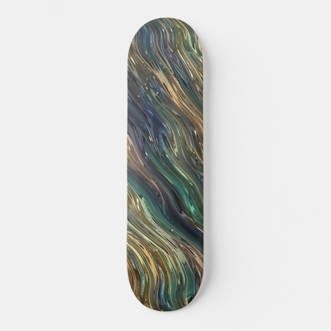 Skateboard Verre Abstrait (Recto)