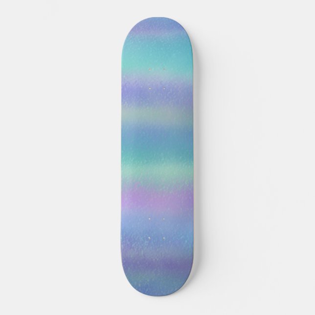 Skateboard Verre Dichroïque Rainbow Colours Art (Recto)
