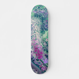Skateboard Verse acrylique sirène, Cool coloré Abstrait