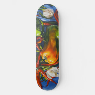 Skateboard Vie épicée avec poivrons et ail