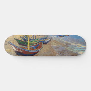 Skateboard Vincent van Gogh - Bateaux de pêche sur la plage