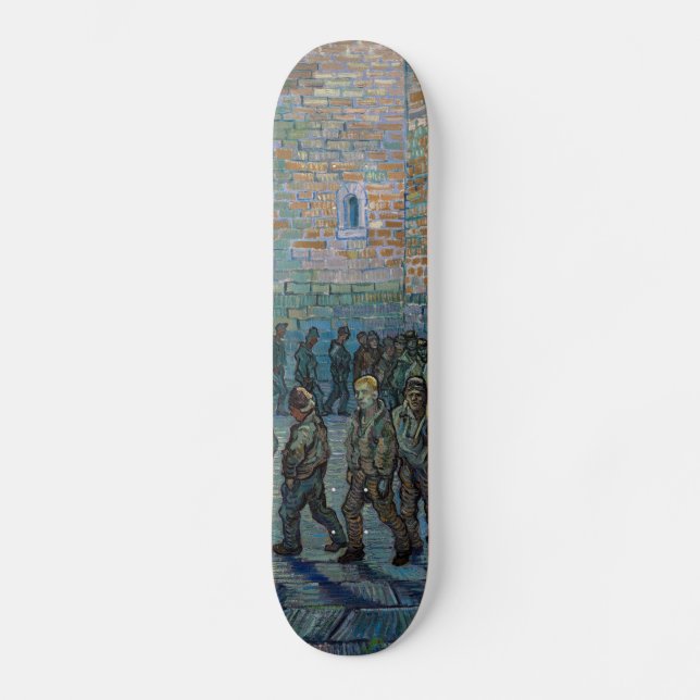 Skateboard Vincent van Gogh - La cour de la prison (Recto)