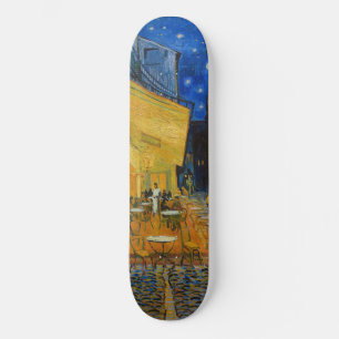 Skateboard Vincent van Gogh - Terrasse de café la nuit