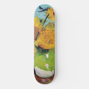 Skateboard Vincent Van Gogh - Trois tournesols dans un vase