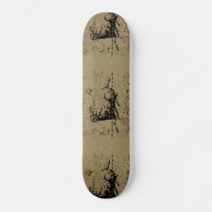Skateboard Vintage Aries Constellation Carte Hevelius 1690