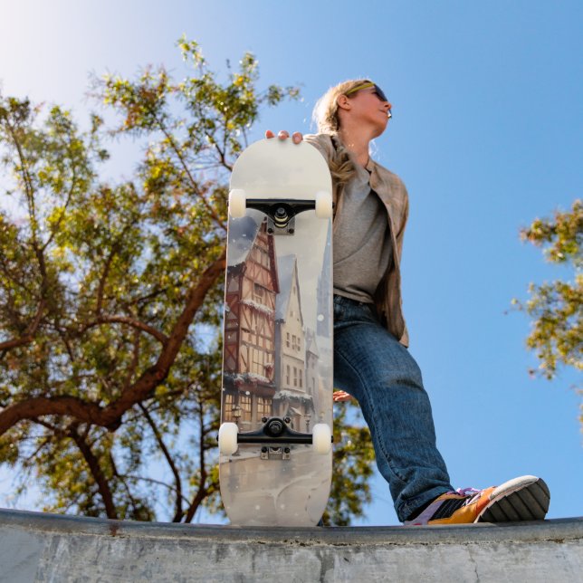 Skateboard Vintage Christmas Village Street Vacances (Extérieur 1)