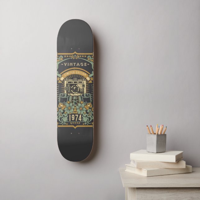 Skateboard Vintage Edition limitée 1974 (Art mural)