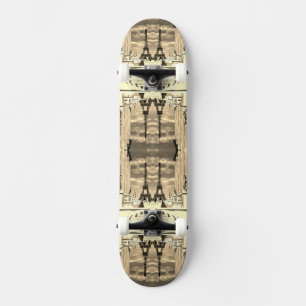 Skateboard Vintage France Paris Tour Eiffel Palais Chaillot