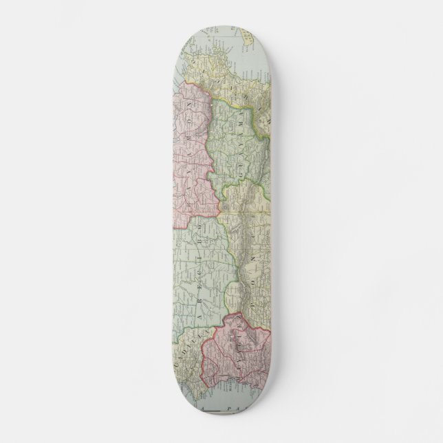 Skateboard Vintage Map of Puerto Rico (Recto)