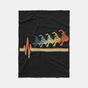 Skateboard Vintage Skate Retro Love Skateboarding Fleece Blanket