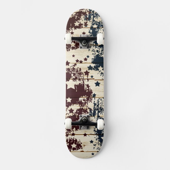 Skateboard Vintage Stars Wood (Recto)