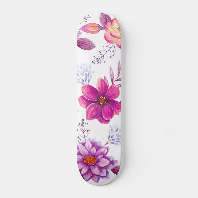 Skateboard Violet rose (Recto)