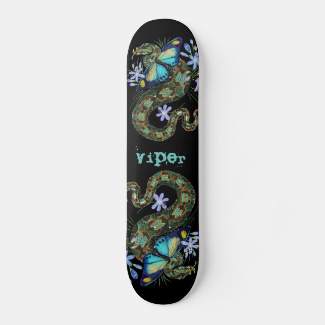 Skateboard Viper papillon Bitis Nasicornis (Recto)
