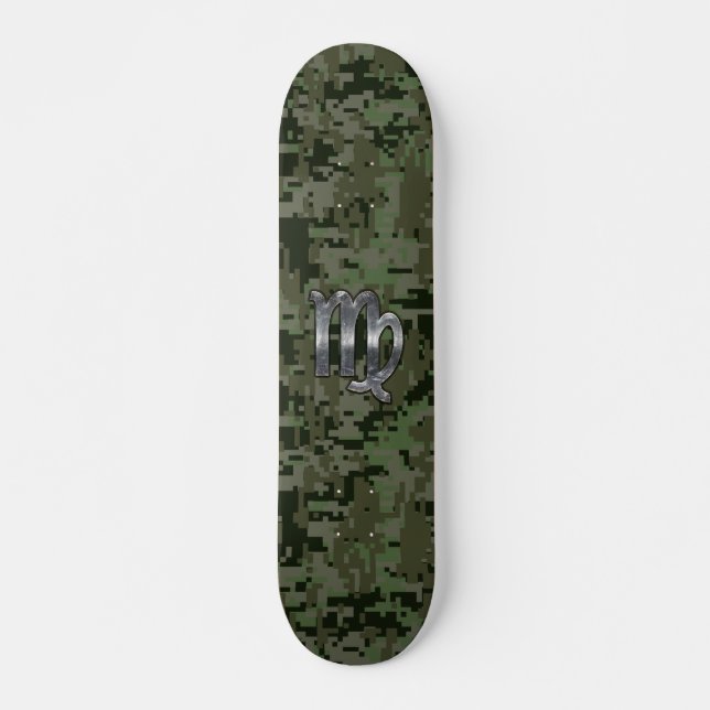 Skateboard Virgo Zodiac Connexion Olive Green Camion numériqu (Devant)